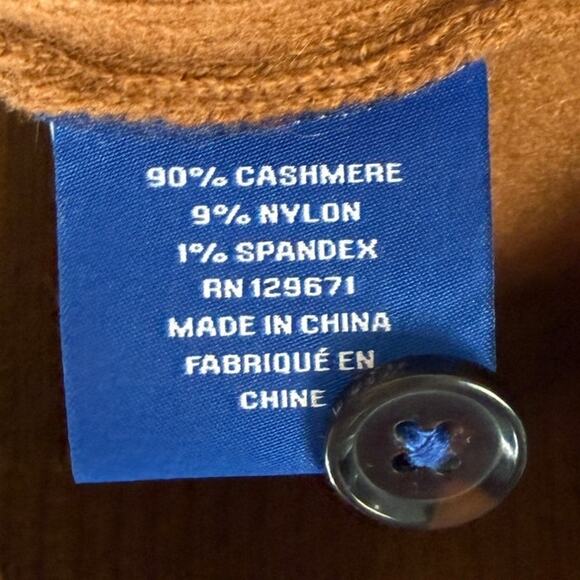 NONAME is Needed Cashmere Blend Sweater Vest Top in Brown Sz L - Picture 4 of 6